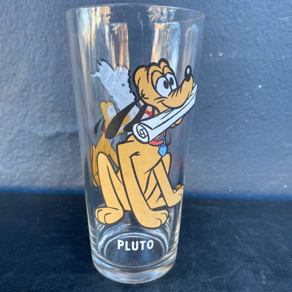 1970s Pepsi Series Glass Disney Mickey Pluto - Picture 6 of 9
